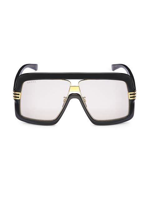 Gucci Seasonal Icon 65MM Rectangular Sunglasses